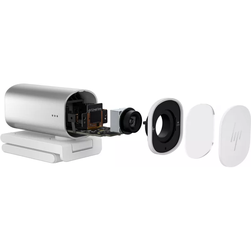 HP 960 4K streaming-webcam, 8 MP, 3840 x 2160 pixels, 4K Ultra HD, 30 fps, 5x, thuis