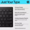 HP 350 compact multi-device Bluetooth-toetsenbord, draadloos, Bluetooth, mechanisch, QWERTY, zwart