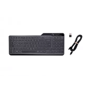 HP 400 verlicht bekabeld toetsenbord, volledig formaat (100%), kabel, USB, mechanisch, QWERTY, zwart