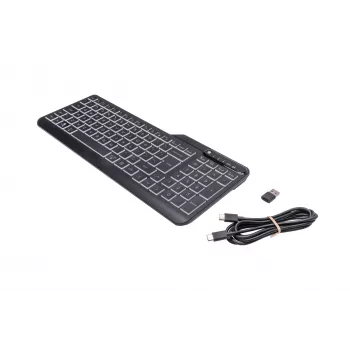 HP 400 verlicht bekabeld toetsenbord, volledig formaat (100%), kabel, USB, mechanisch, QWERTY, zwart