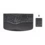 HP 960 ergonomisch draadloos toetsenbord, volledig formaat (100%), draadloos, RF draadloos + Bluetooth, membraan, QWERTZ, zwart