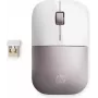 HP draadloze muis Z3700 – wit/roze, voor beide handen, RF draadloos, 1200 dpi, roze, wit