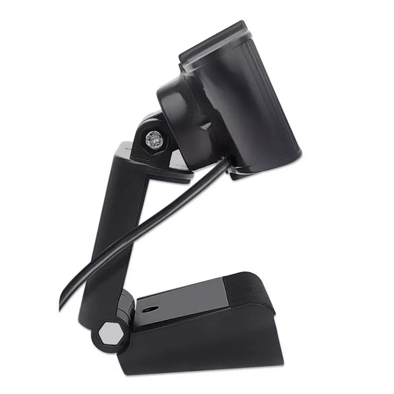 Manhattan USB-webcam, twee megapixel (actieprijs), 1080p Full HD, USB-A, ingebouwde microfoon, verstelbare clipbasis, 30 beelden per seconde, zwart, drie jaar garantie, doos