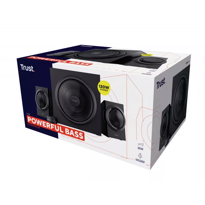 Trust Yuri luidsprekerset 60 W universeel zwart 2.1 kanalen 1-weg 15 W