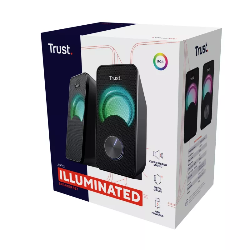 Trust Arys zwart bedraad 6 W