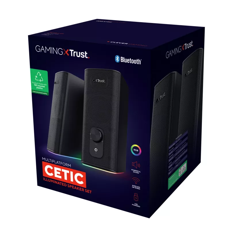 Trust GXT 612 CETIC zwart bedraad & draadloos 18 W