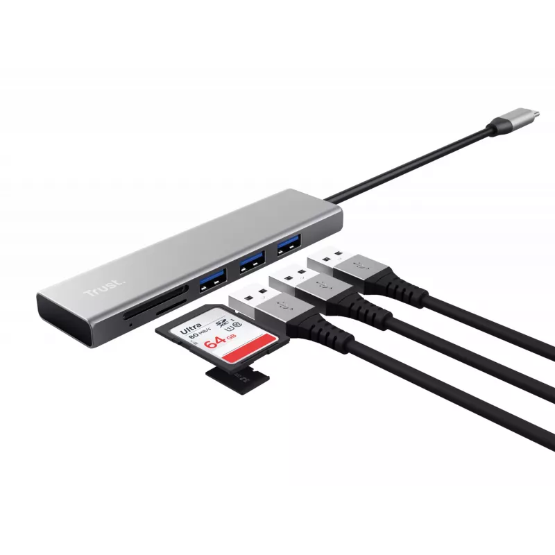 Trust Halyx USB 3.2 Gen 1 (3.1 Gen 1) Type-C 104 Mbit/s aluminium