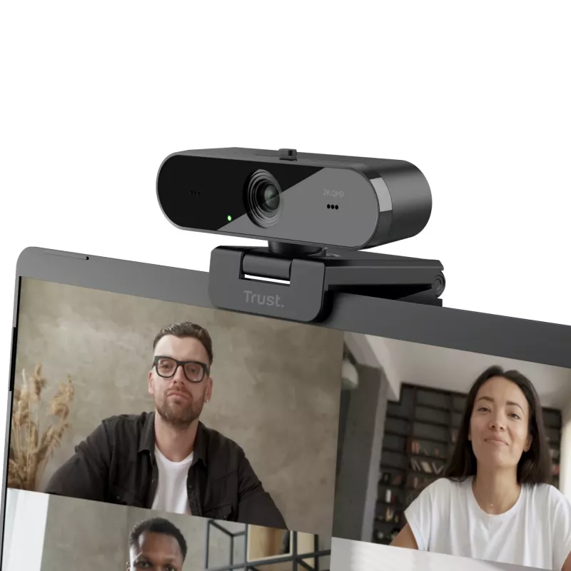 Trust Taxon webcam 2560 x 1440 pixel USB 2.0 zwart