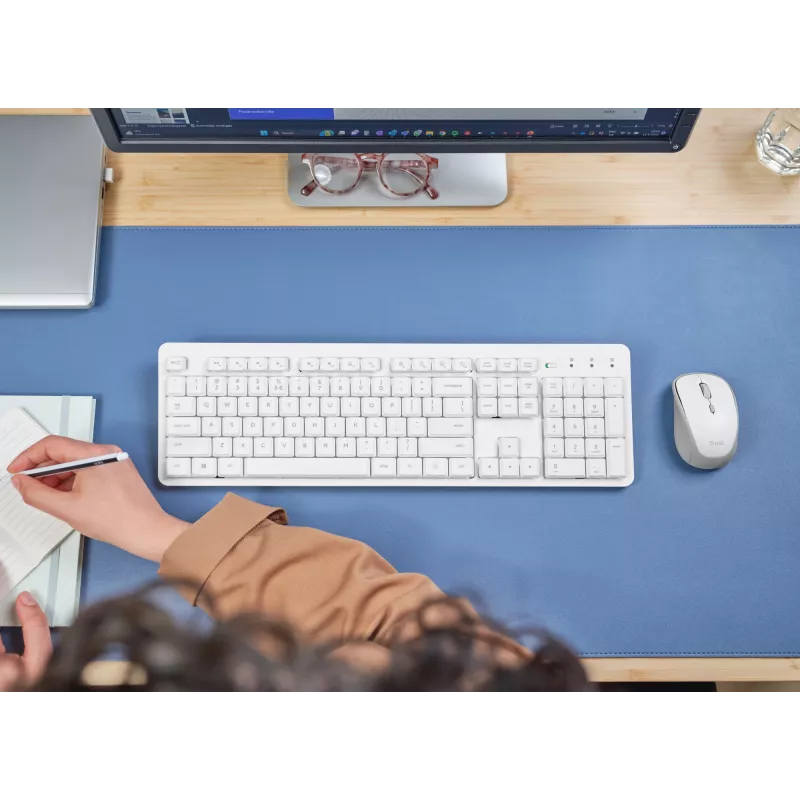 Trust Ody II toetsenbord muis inbegrepen home/office RF draadloos QWERTY US-Engels wit
