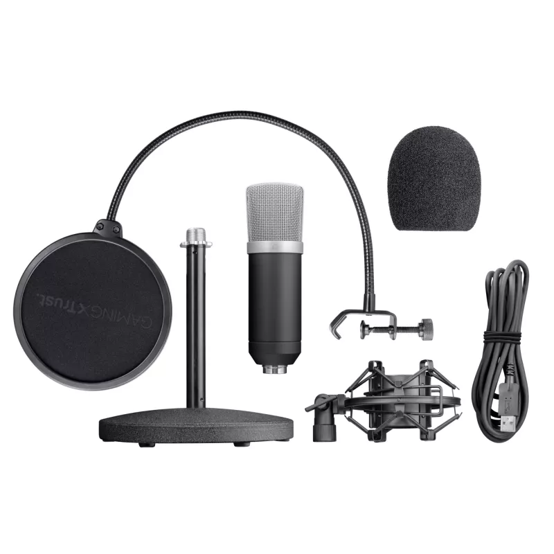 Trust 21753 microfoon zwart studiomicrofoon