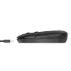 Trust Puck oplaadbare draadloze ultraplatte muis, dubbelhandig, optisch, RF draadloos + Bluetooth, 1600 DPI, zwart
