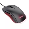 Trust GXT 922 YBAR gaming-muis voor rechtshandigen, USB Type-A, optisch, 7200 DPI