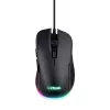Trust GXT 922 YBAR gaming-muis voor rechtshandigen, USB Type-A, optisch, 7200 DPI