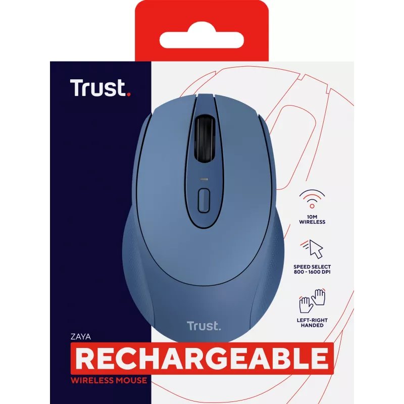 Trust Zaya muis kantoor dubbelhandig RF draadloos optisch 1600 DPI