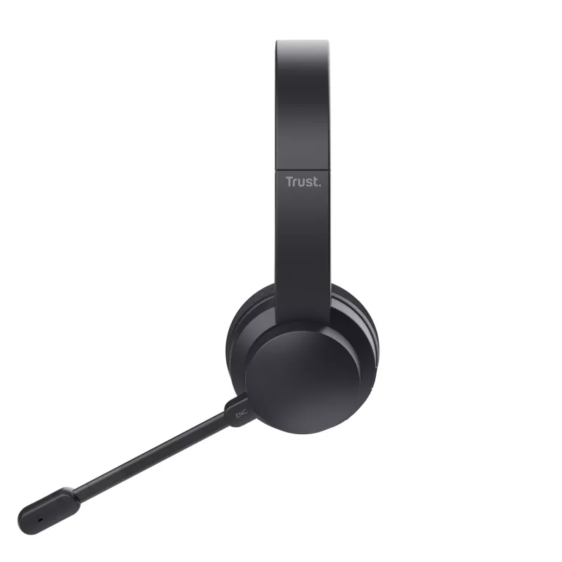 Trust Ayda Headset bedraad & draadloos Hoofdband Oproepen/Muziek USB-C Bluetooth zwart