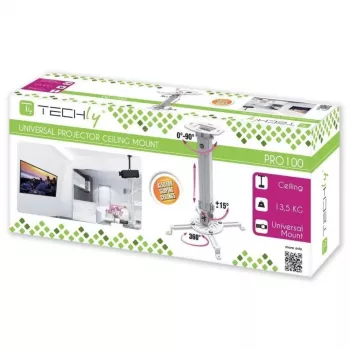 Techly Projector-Plafondbeugel Verlenging 380-580 mm Zilver ICA-PM 18S