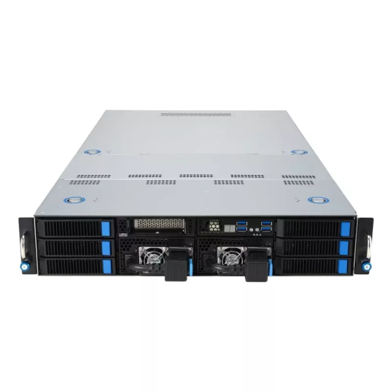 ASUS 90SF0251-M004X0 Server Barebone Intel C741 Rack (2U) Zwart, Staal