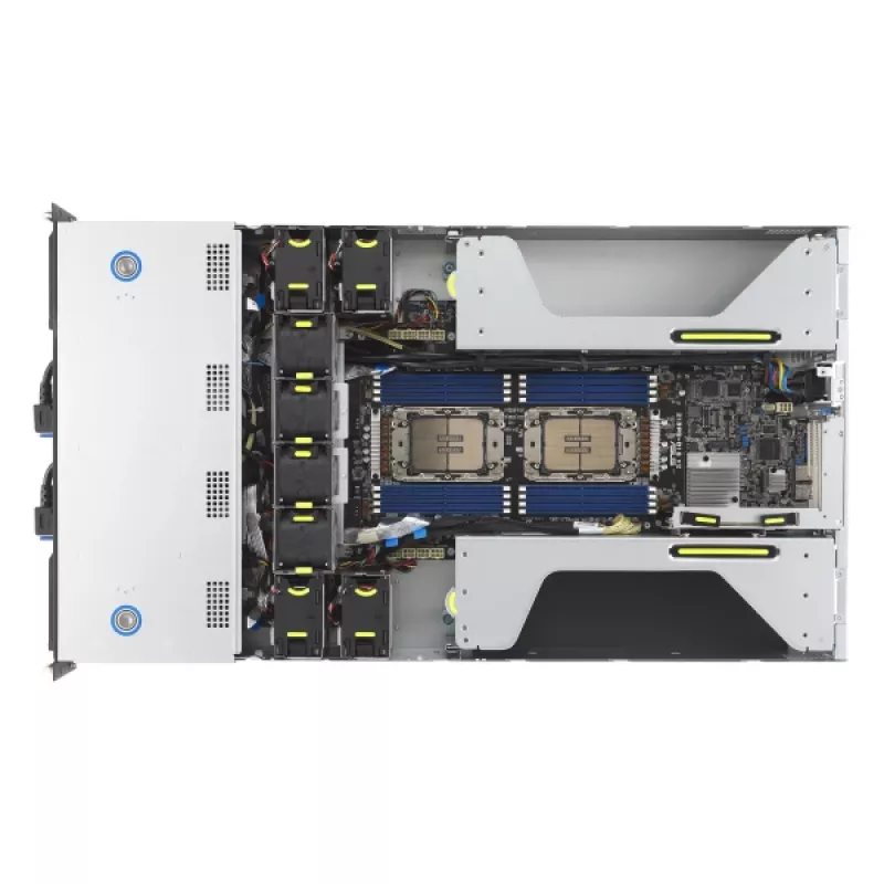 ASUS 90SF0251-M004X0 Server Barebone Intel C741 Rack (2U) Zwart, Staal