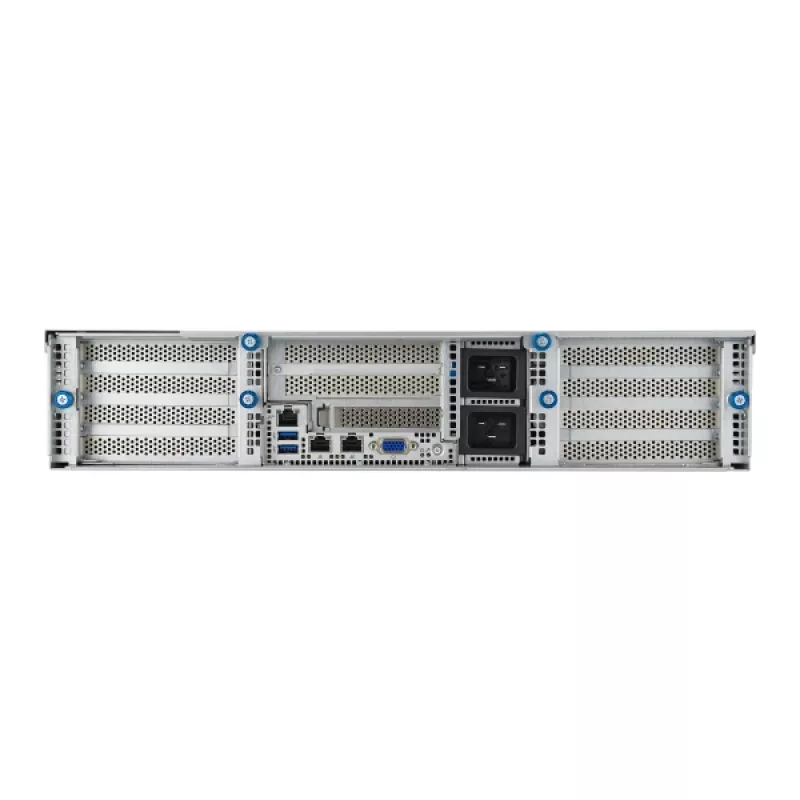 ASUS 90SF0251-M004X0 Server Barebone Intel C741 Rack (2U) Zwart, Staal