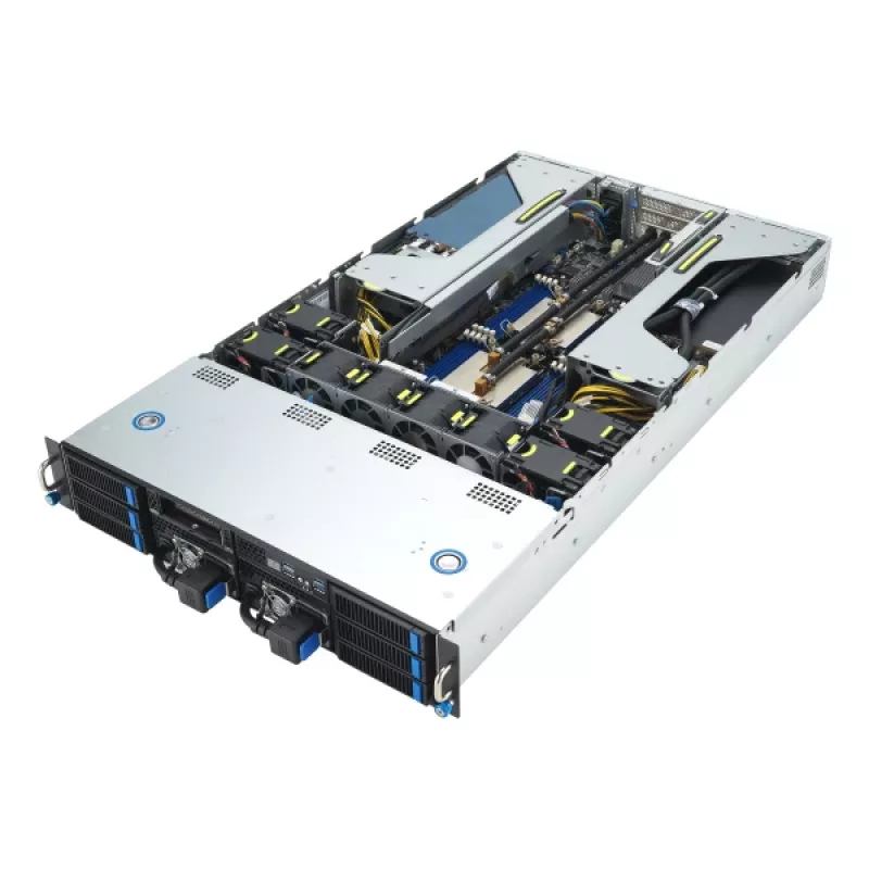 ASUS 90SF0251-M004X0 Server Barebone Intel C741 Rack (2U) Zwart, Staal