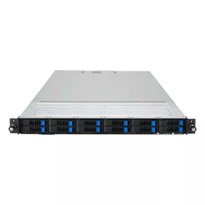 ASUS RS700A-E12-RS12U Socket SP5 Rack (1U) Zwart, Staal