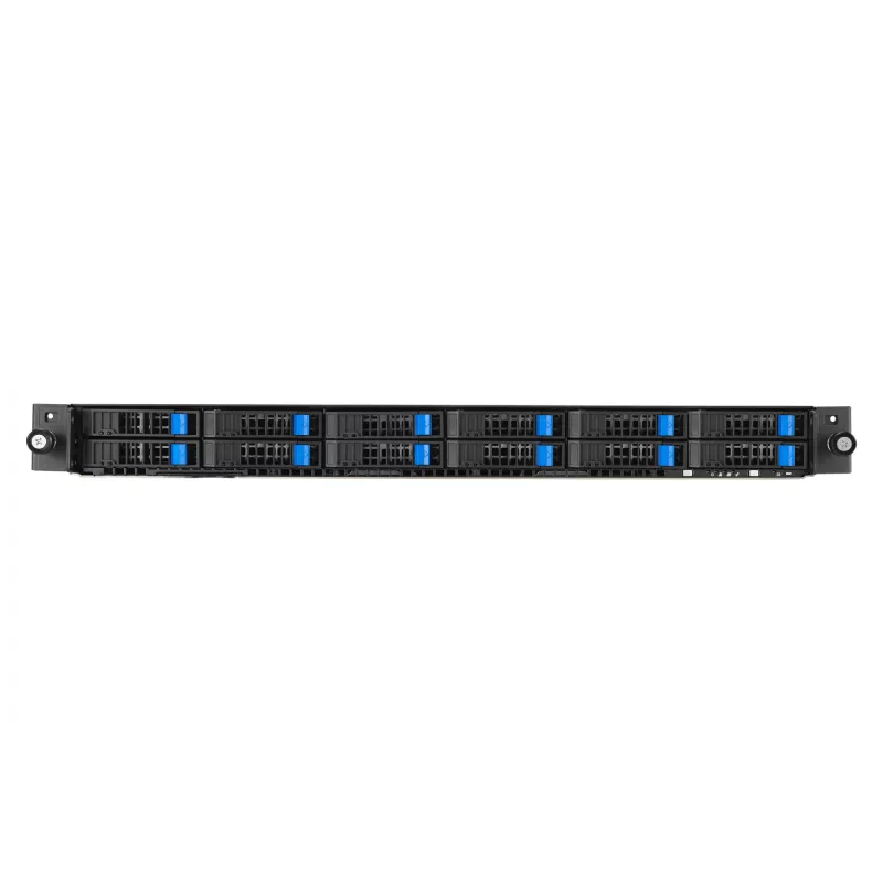 ASUS RS700A-E12-RS12U Socket SP5 Rack (1U) Zwart, Staal