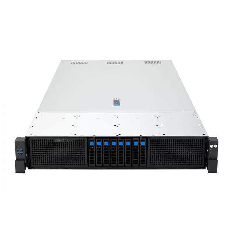 ASUS RS720A-E13-RS8G Socket SP5 Rack (2U) Zwart, Zilver