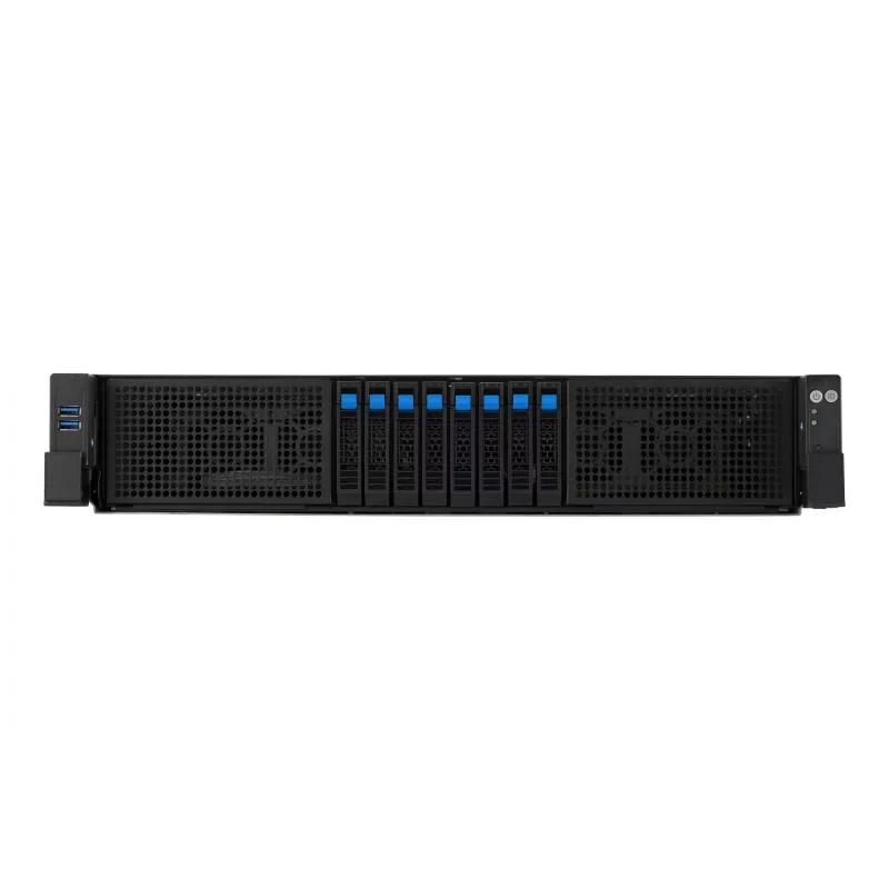 ASUS RS720A-E13-RS8G Socket SP5 Rack (2U) Zwart, Zilver