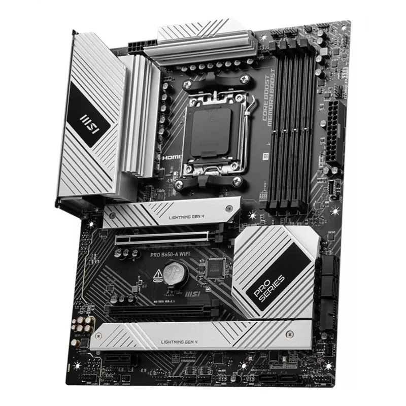 MSI PRO B650-A WIFI Moederbord AMD B650 Socket AM5 ATX
