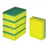 Afwasspons VILEDA Tip-Top 5-pack, rechthoekige vezelsponsjes 70×90×30 mm, geel