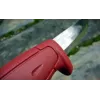 Vast mes Mora BASIC 511 — koolstofstalen lemmet, rode greep