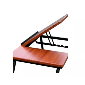 Nachtkastje HERDEGEN 421118 — compact kunststofrek met 4 plateaus, brons, 250 mm hoogte