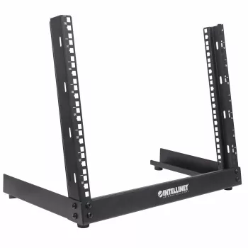 Intellinet 19 inch netwerkrack - open frame (desktop), 8U, zwart, plat verpakt