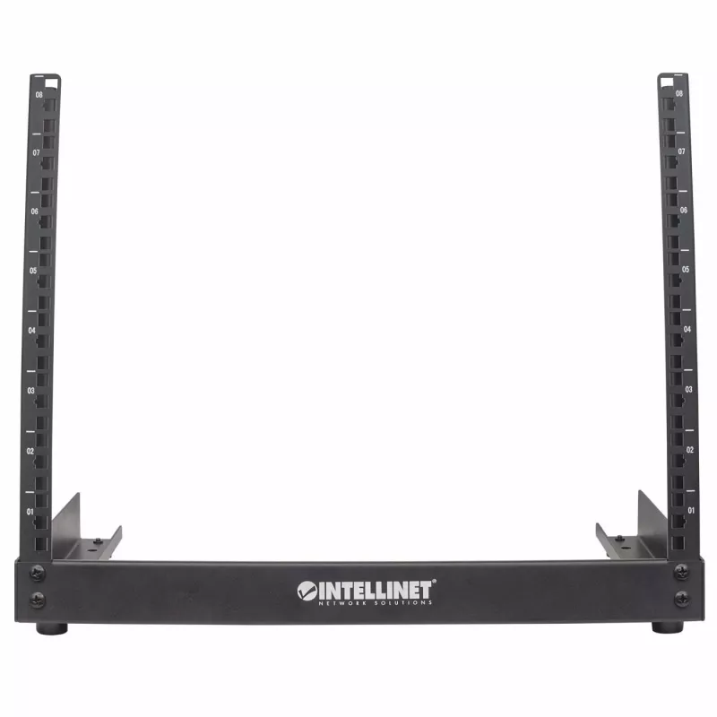 Intellinet 19 inch netwerkrack - open frame (desktop), 8U, zwart, plat verpakt