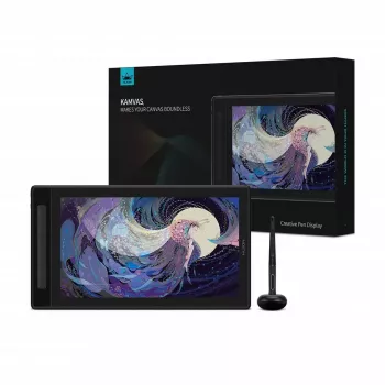 Grafisch tablet HUION Kamvas Pro 16 GT1602 39,8 cm (15,7 inch) 2.5K IPS-display, 8192 druk niveaus, 8 programmeerbare toetsen, USB-C/HDMI