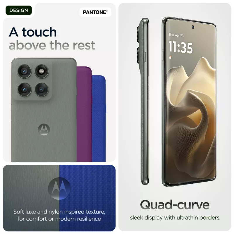 Motorola edge 60 pro 16,9 cm (6,67 inch) Dual SIM Android 15 5G USB Type-C 12 GB 512 GB 6000 mAh grijs