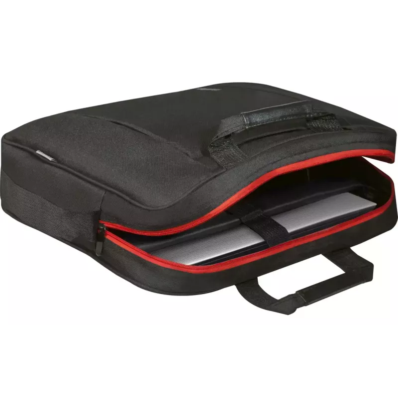 Laptoptas DEFENDER 15,6 inch (39,6 cm) – polyester, afneembare schouderriem, rits, zwart