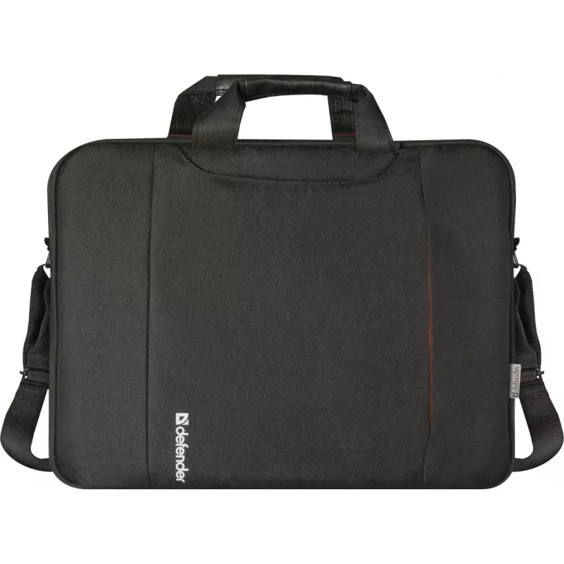 Laptoptas DEFENDER 15,6 inch (39,6 cm) – polyester, afneembare schouderriem, rits, zwart