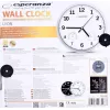 Esperanza Lyon EHC016K kwarts wandklok, rond, zwart
