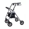 MDH PPC035 rollator met zitting en mand, aluminium, opvouwbaar, max. belasting 136 kg