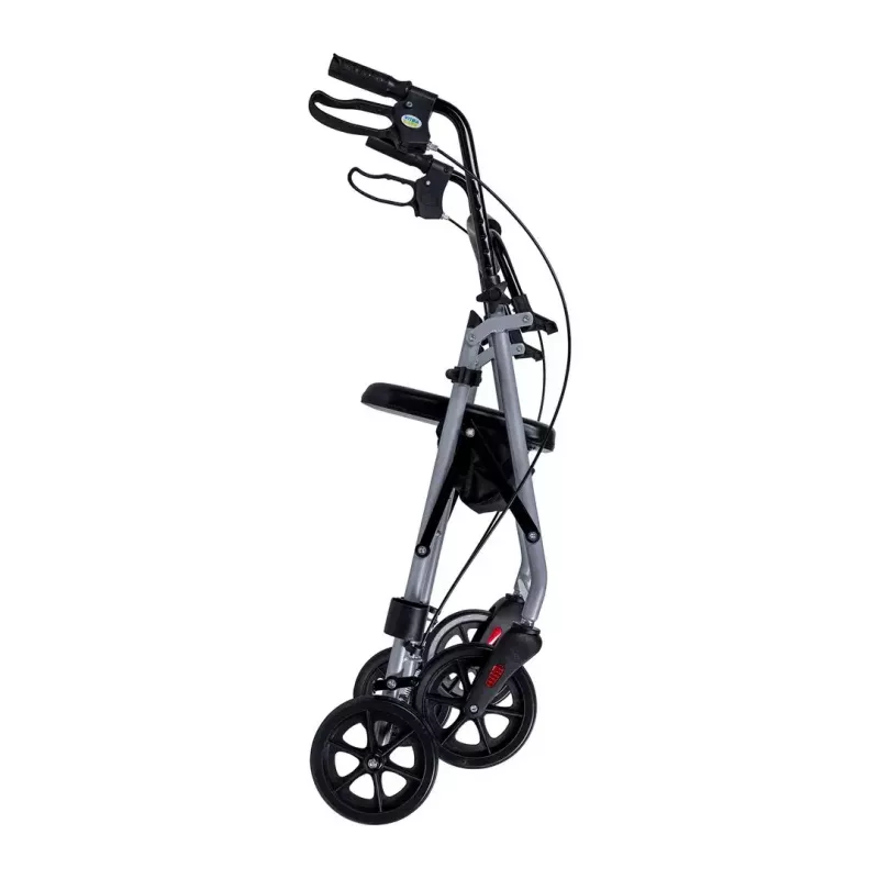 MDH PPC035 rollator met zitting en mand, aluminium, opvouwbaar, max. belasting 136 kg