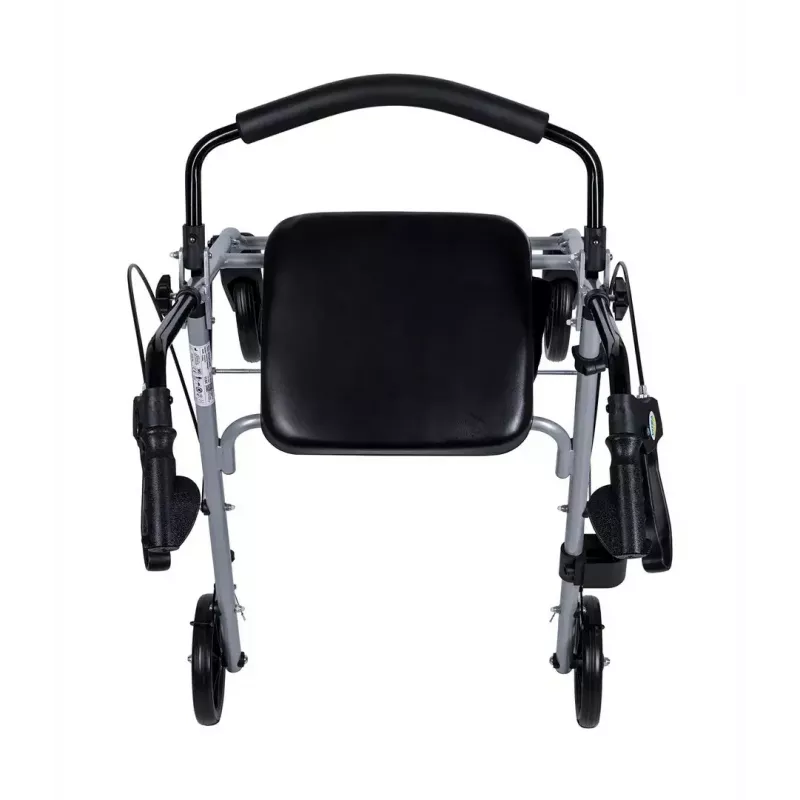 MDH PPC035 rollator met zitting en mand, aluminium, opvouwbaar, max. belasting 136 kg