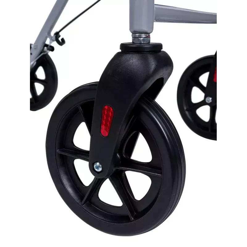 MDH PPC035 rollator met zitting en mand, aluminium, opvouwbaar, max. belasting 136 kg
