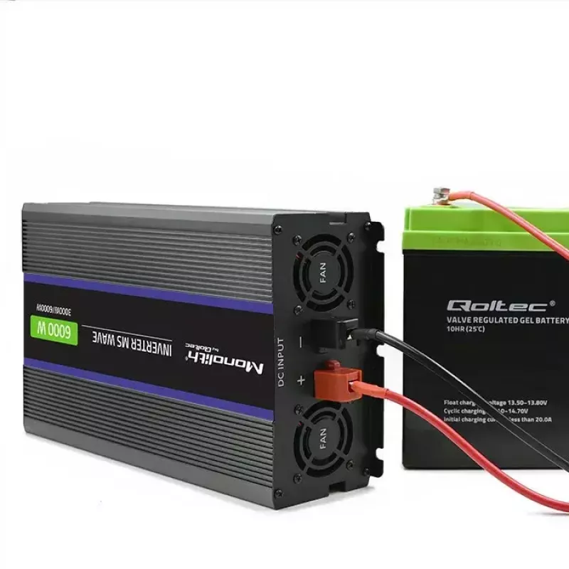 Omvormer QOLTEC Monolith 6000 MS 12V naar 230V 6000W