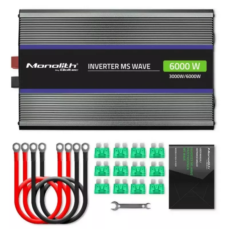 Omvormer QOLTEC Monolith 6000 MS 12V naar 230V 6000W