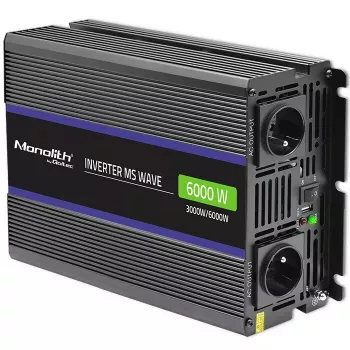Omvormer QOLTEC Monolith 6000 MS 12V naar 230V 6000W