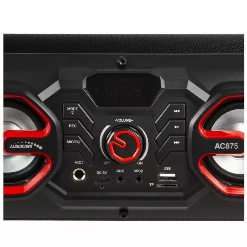 Draagbare luidspreker Bazooka Audiocore AC875, zwart