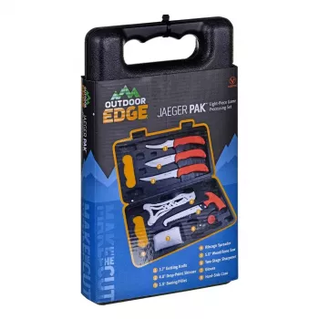 Vast jachtmessenset Outdoor Edge Jaeger Pak 02OE069 met mes en gereedschap voor het verwerken van wild