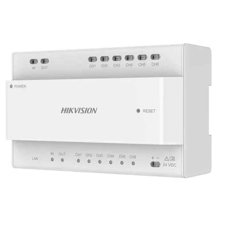 Videoverdeler Hikvision DS-KAD706Y-S 6 kanalen 1HE rackmontage