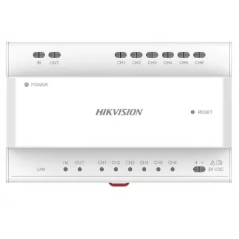 Videoverdeler Hikvision DS-KAD706Y-S 6 kanalen 1HE rackmontage